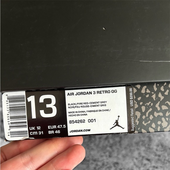 Jordan 3 retro “black cement” - Picture 4 of 7